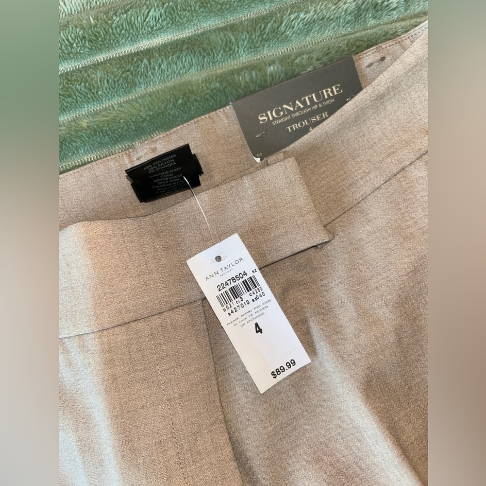 NWT Ann Taylor Light Tan Suit (6P jacket and 4 pants) - Picture 4 of 5